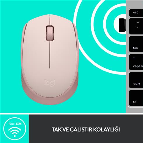 Logıtech M171 Kablosuz Usb Mouse Rose 910-006865