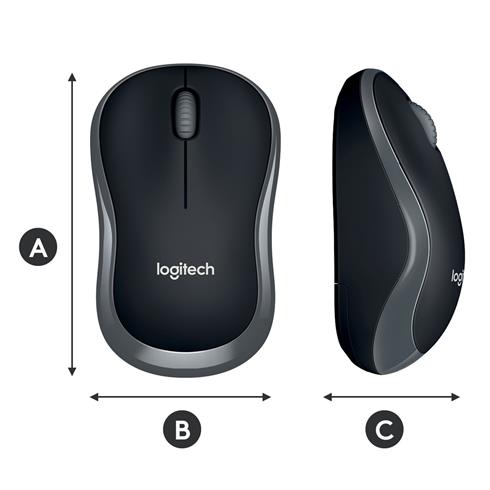 Logıtech M185 Kablosuz Usb Mouse Gri 910-002235