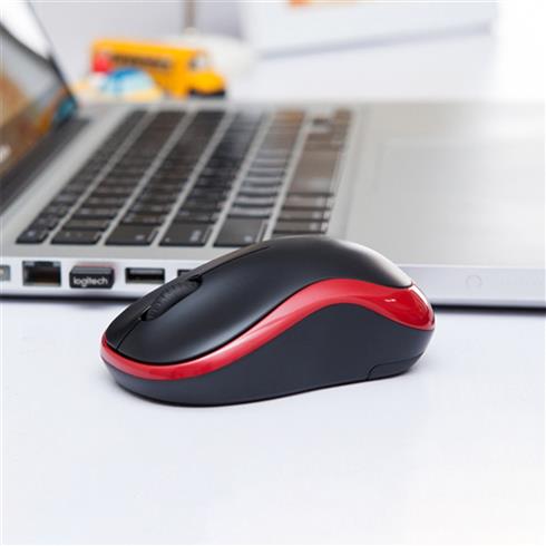 Logıtech M185 Kablosuz Usb Mouse Kırmızı 910-002237