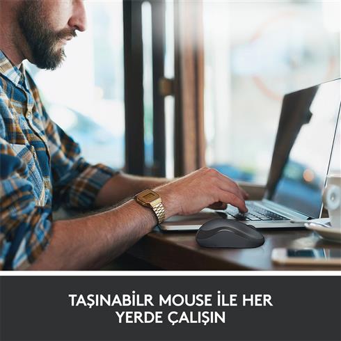 Logıtech M220 Sessiz Kablosuz Usb Mouse Siyah 910-004878