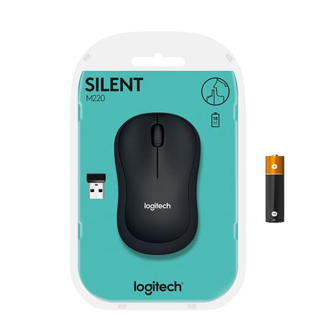 Logıtech M220 Sessiz Kablosuz Usb Mouse Siyah 910-004878
