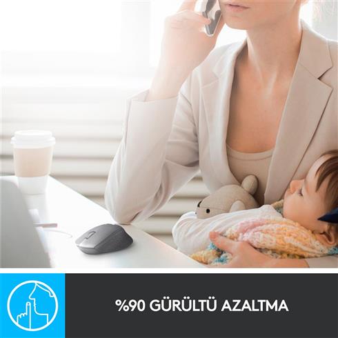 Logıtech M330 Sessız Kablosuz Usb Optik Mouse Mavi 910-004910
