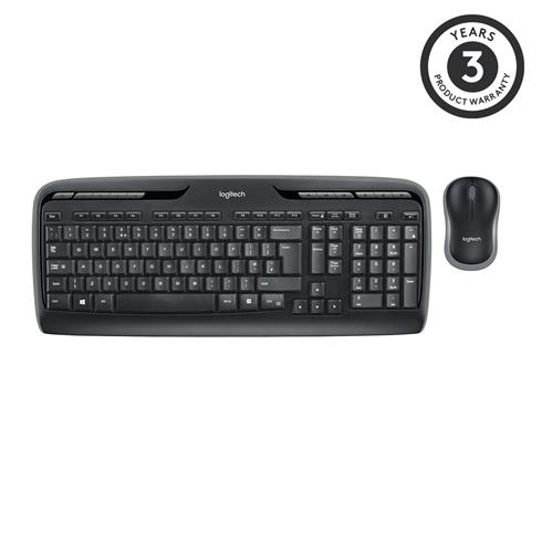 Logıtech MK330 Q TR MM Kablosuz Klavye Mouse Set Siyah 920-003988