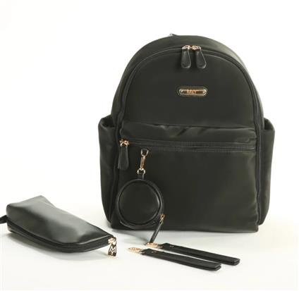 M&Y Diamond Anne Bebek Bakım Sırt Çantası 7345 Siyah