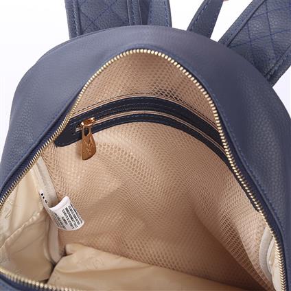 M&Y Dust Deri Anne Bebek Bakım Sırt Çantası 7130 Lacivert