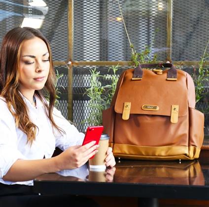 M&Y Holifera Deri Anne Bebek Bakım Sırt Çantası 7260 Taba