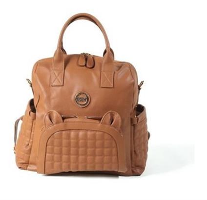 M&Y Kitty Deri Anne Bebek Bakım Sırt Çantası 7271 Taba