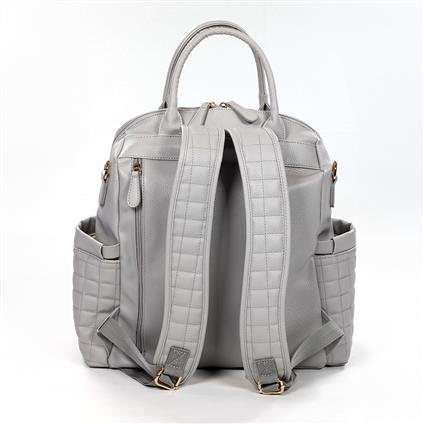 M&Y Kitty Deri Anne Bebek Bakım Sırt Çantası 7271 Gri