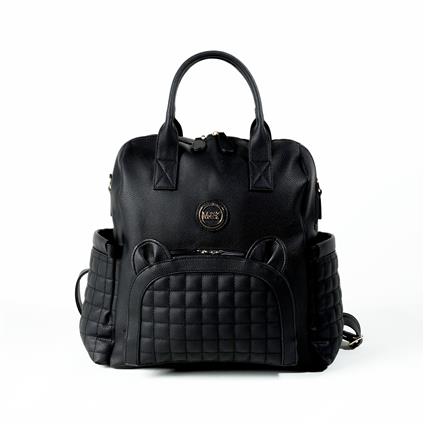 M&Y Kitty Deri Anne Bebek Bakım Sırt Çantası 7271 Siyah
