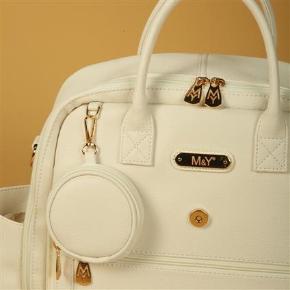 M&Y Maia Anne Bebek Bakım Sırt Çantası 7310 Krem