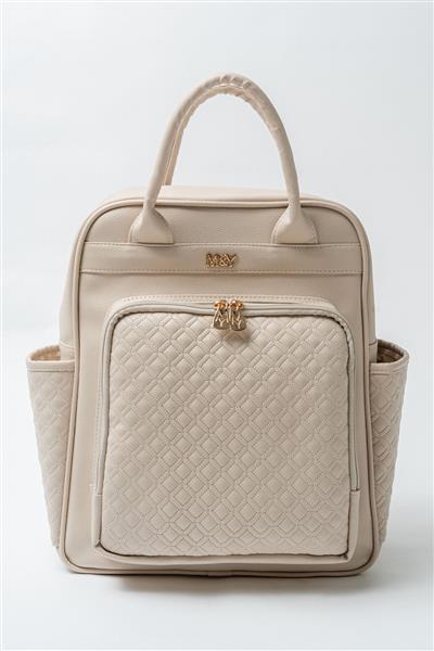 M&Y Mia Anne Bebek Bakım Sırt Çantası 7350 Krem