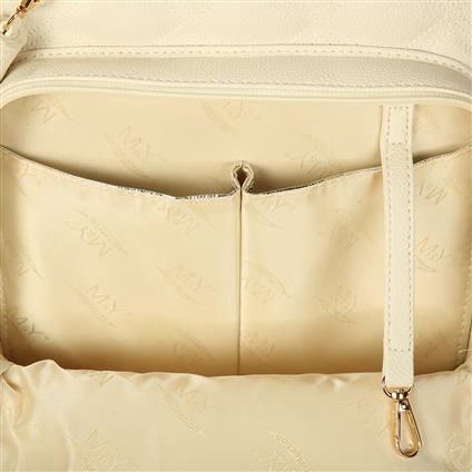 M&Y Oeste Deri Anne Bebek Bakım Sırt Çantası 7300 Krem