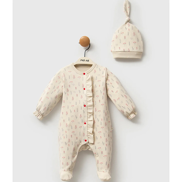 Moi Noi Kokina Tulum Badi Şapka Takım Mnb3031 Bej