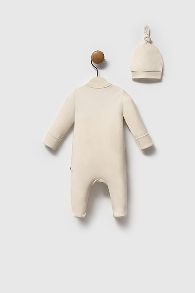 Moi Noi My Bear Şapkalı Tulum Mnb1296 Ekru