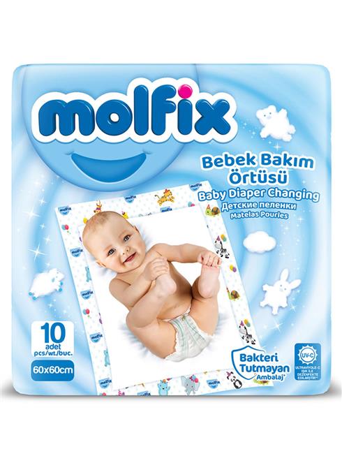 Molfix Bebek Bakım Örtüsü 60X60 10 Adet