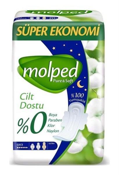 Molped Pure&Soft Gece Ped Süper Eko 16 Adet