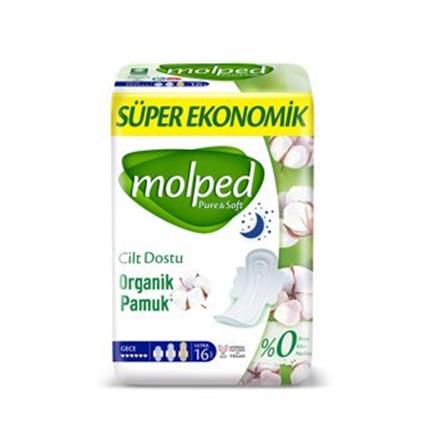 Molped Pure&Soft Gece Ped Süper Eko 16 Adet