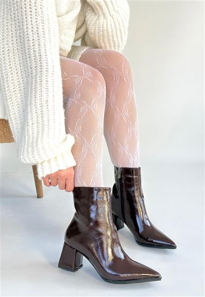 Mosy Bordo Rugan Topuklu Bot