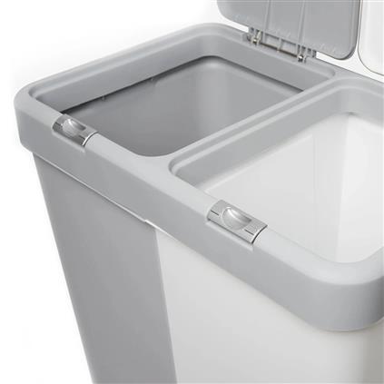 Motek Çok Amaçlı Çift Bölmeli 80 Litre Çamaşır Kirli Sepeti