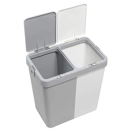 Motek Çok Amaçlı Çift Bölmeli 80 Litre Çamaşır Kirli Sepeti