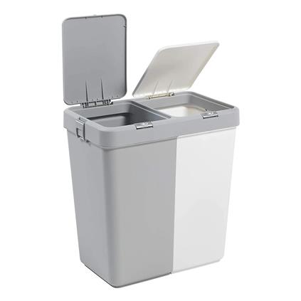 Motek Çok Amaçlı Çift Bölmeli 80 Litre Çamaşır Kirli Sepeti