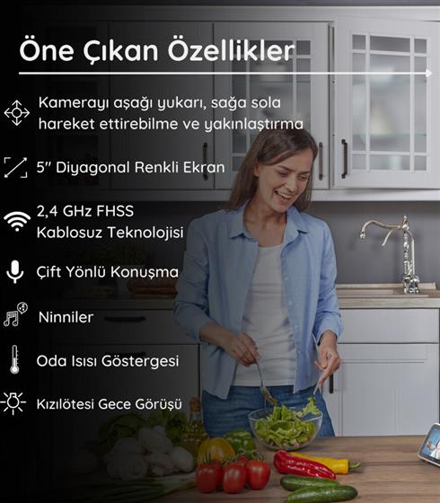 Hubble Nursery View Pro 5 Dijital Bebek Kamerası Hbl11