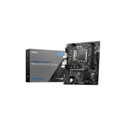 Msı Pro H610M-G Ddr4 3200Mhz 1Xvga 1Xhdmı 1Xdp 1XM.2 Usb 3.2 Matx 1700P (12. / 13. VE 14. Nesil İşlemci Uyumlu)