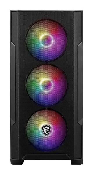 Msı Mag Forge M100A Akrilik Yan Panel 3X120MM 1X120MM Argb Fan Psu Yok Matx Gamıng Kasa