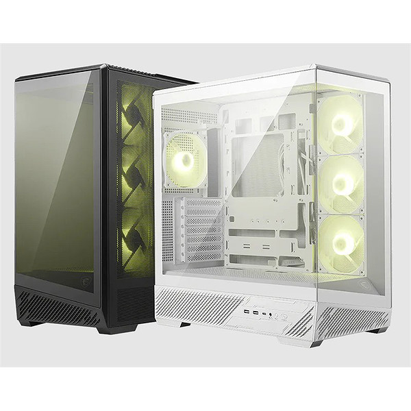 Msı Mag Pano 130R PZ Temperli Cam 3X120MM Reverse Argb 1X120MM Argb Fan Atx Panoramik Gaming Bilgisayar Kasası