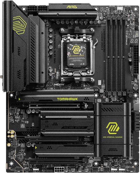 Msı Mag X870 Tomahawk Wıfı Ddr5 8400MT/S 1Xhdmı 2Xusb4 4XM.2 Atx AM5 (Amd AM5 9000/8000/7000 Serileri İle Uyumlu)