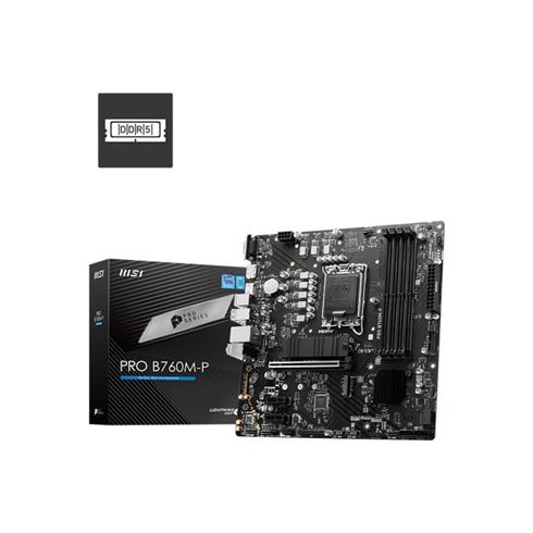 Msı Pro B760M-P Ddr5 6800Mhz 1Xvga 1Xhdmı 1Xdp 2XM.2 Usb 3.2 Matx 1700P (12. / 13. VE 14. Nesil İşlemci Uyumlu)