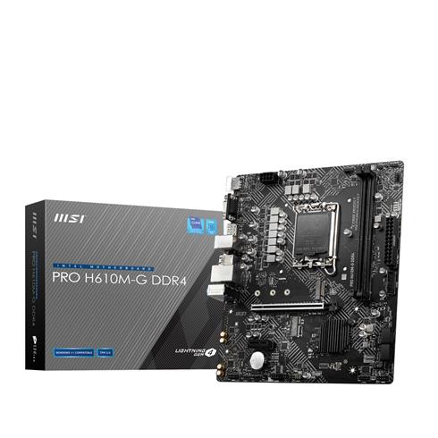 Msı Pro H610M-G Ddr4 3200Mhz 1Xvga 1Xhdmı 1Xdp 1XM.2 Usb 3.2 Matx 1700P (12. / 13. VE 14. Nesil İşlemci Uyumlu)