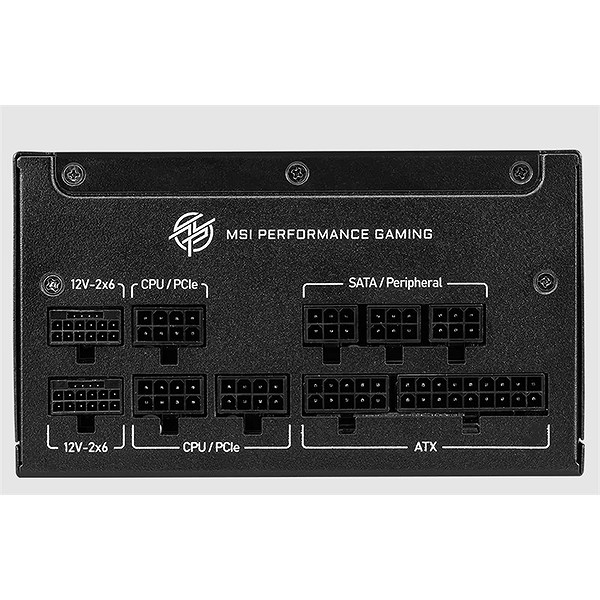 Msı Psu Mpg A1250GS Pcıe5 1250W 80+ Gold Atx 3.1 Pcıe 5.1 2X 12V-2X6 Power Supply