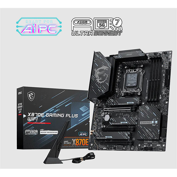 Msı X870E Gamıng Plus Wıfı Ddr5 8200MT/S 1Xhdmı 3XM.2 Usb AM5 Atx(Amd AM5 9000/8000/7000 Serileri İle Uyumlu)