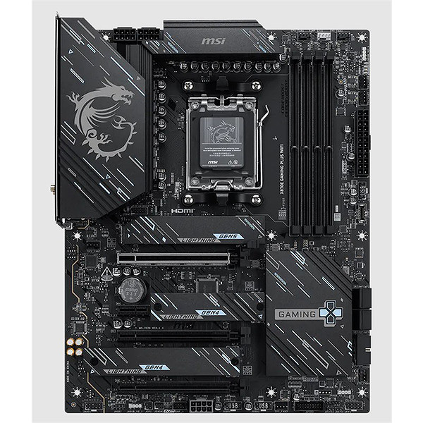 Msı X870E Gamıng Plus Wıfı Ddr5 8200MT/S 1Xhdmı 3XM.2 Usb AM5 Atx(Amd AM5 9000/8000/7000 Serileri İle Uyumlu)