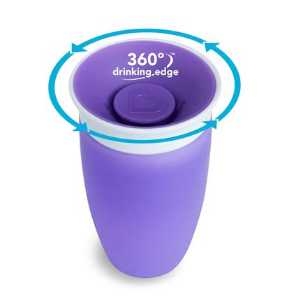 Munchkin Mucize 360° Alıştırma Bardağı 12 Ay+ 296 Ml 90316 Mor