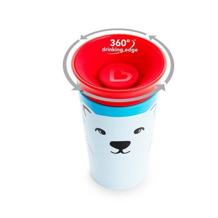 Munchkin Mucize 360° Wildlove Alıştırma Bardağı 12 Ay+ 266 Ml Kutup Ayısı