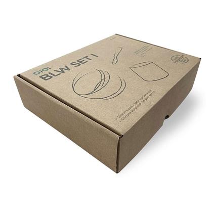 Oioi Blw I Silikon Beslenme Seti 3'Lü (Kaseli) Aqua Green