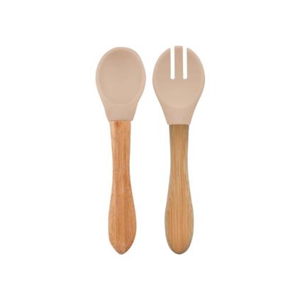 Oioi Mama Kaşığı Ve Çatal Seti Bubble Beige