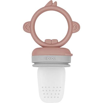 Oioi Silikon Püre Meyve Sebze Emziği Woody Brown / Powder Grey