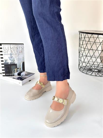 Okira Bej Rugan Oxford Ayakkabı