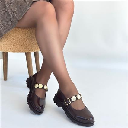 Okira Kahverengi Rugan Oxford Ayakkabı