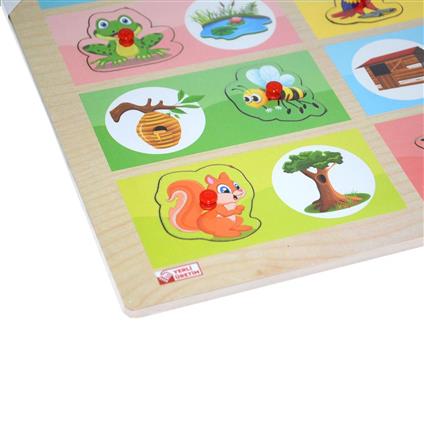 Ony-363-364 Ahşap Tutmalı Eşleştirme Hangi Hayvan Nerede Yaşar -Onyıl