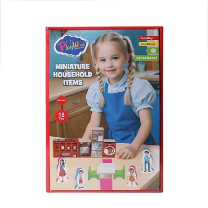 Ony-407 Ahşap Minyatür Ev Eşyaları -Onyıl Oyuncak