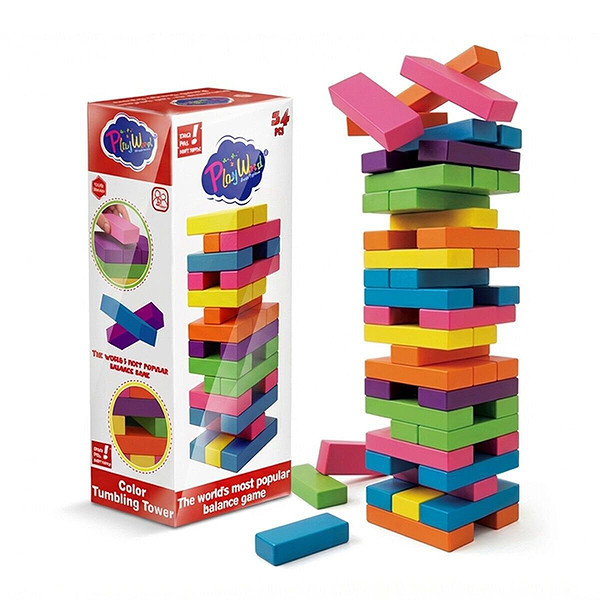 Ony-415 Kutuda Ahşap Renkli Denge Oyunu