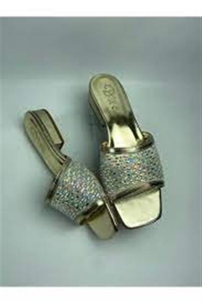 Ortu Gold Cilt İşlemeli Terlik