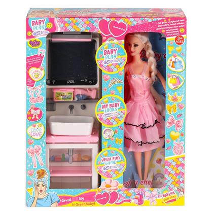 Oyd-02390 Bebek Ve Aynalı Lavabo Oyun Seti -Oydaş Oyuncak