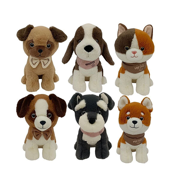 Pdt260333-8-5-4 20 CM Peluş 6 Asorti 20 CM Hayvanlar(Belirtilen Fiyat, Tekli Satış İçin Adet Fiyatıdır.)