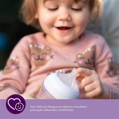 Philips Avent Doğal Tepkili Natural Response 2'Li Biberon Emziği No:2 0+ Ay