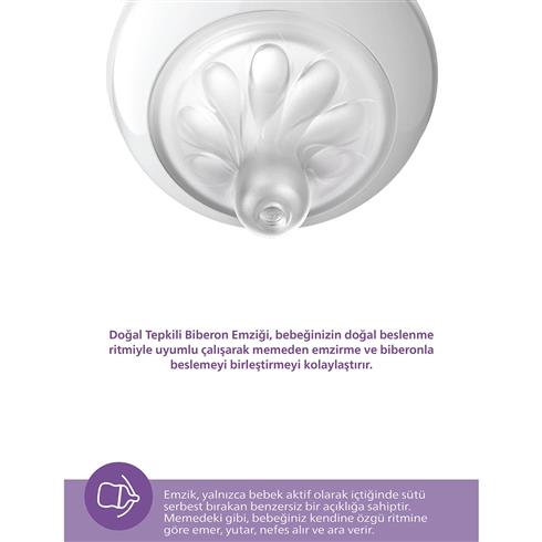 Philips Avent Doğal Tepkili Natural Response PP 2'Li Biberon Seti 260 Ml 1+ Ay